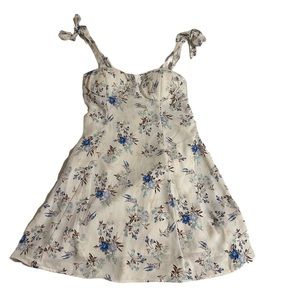Lily Rose Brand New Skater girl blue white womens juniors floral dress KOHLS